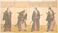 Ichikawa Danjr V in the Scene Five Chivalrous Commoners from the Play A Soga Drama on the First Festival Day by Katsukawa Shunshō　勝川春章 - Ukiyo-e canvas print