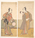 The Actors the Fourth Matsumoto Koshiro and the Arashi Sangoro by Katsukawa Shunshō　勝川春章 - Ukiyo-e canvas print