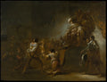 The Judgment of Solomon by Leonaert Bramer - Classic Art canvas print