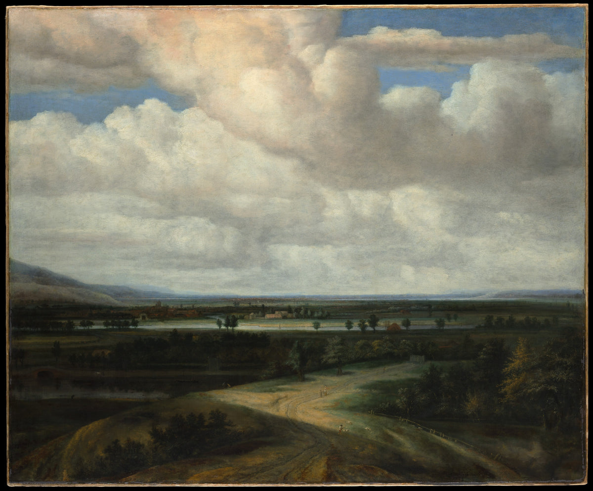A Panoramic Landscape with a Country Estate by Philips Koninck - Oil Painting canvas print