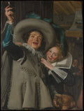 Young Man and Woman in an Inn by Frans Hals - Oil Painting canvas print