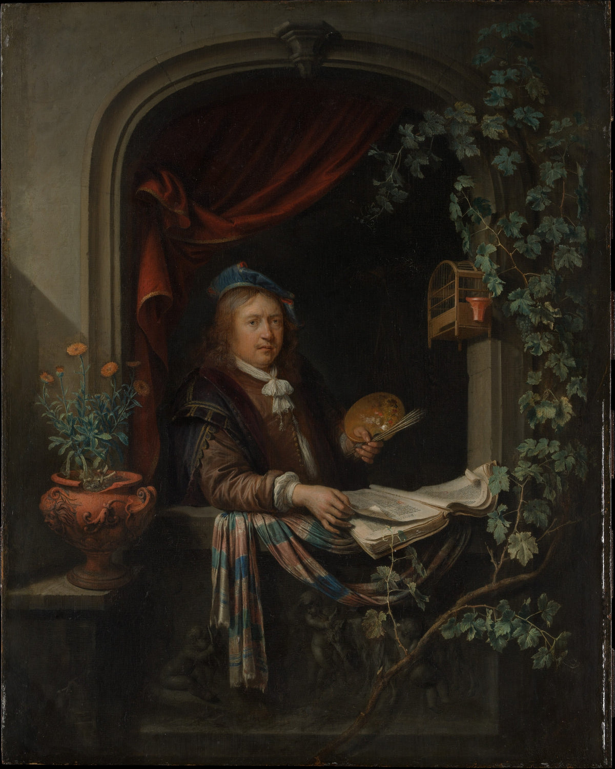 Self-Portrait by Gerrit Dou - Classic Art canvas print