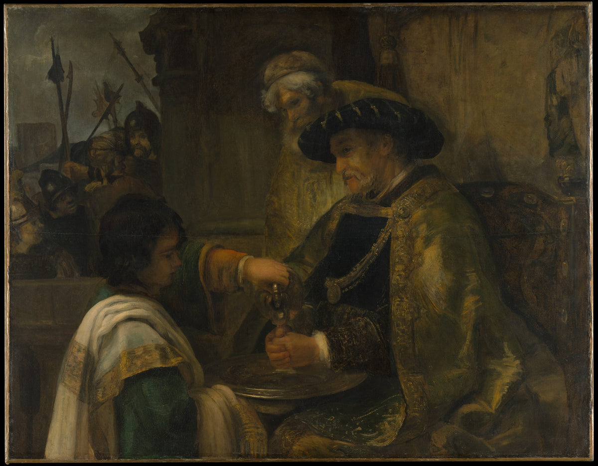 Pilate Washing His Hands by Rembrandt - Baroque canvas print