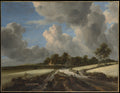 Wheat Fields by Jacob van Ruisdael - Oil Painting canvas print