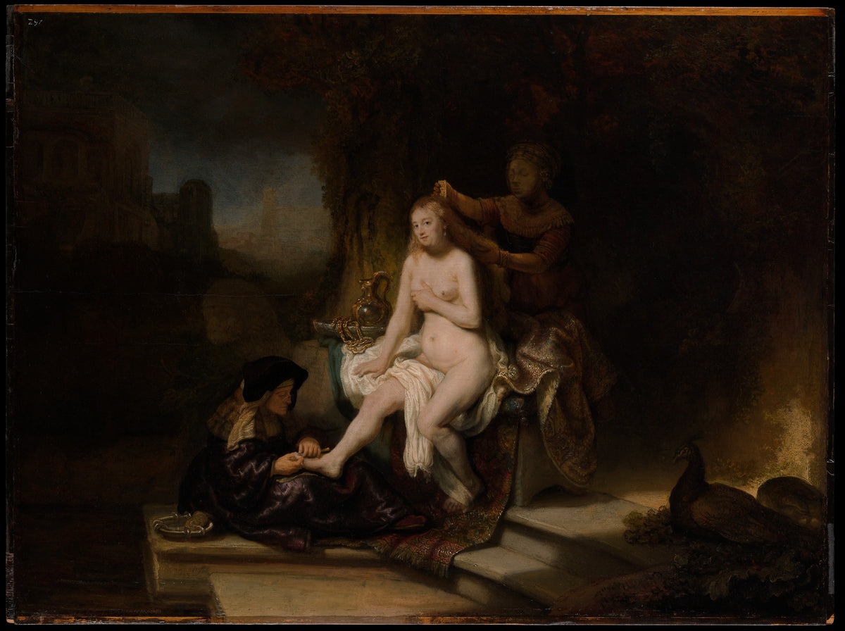 The Toilet of Bathsheba by Rembrandt (Rembrandt van Rijn) - Baroque canvas print