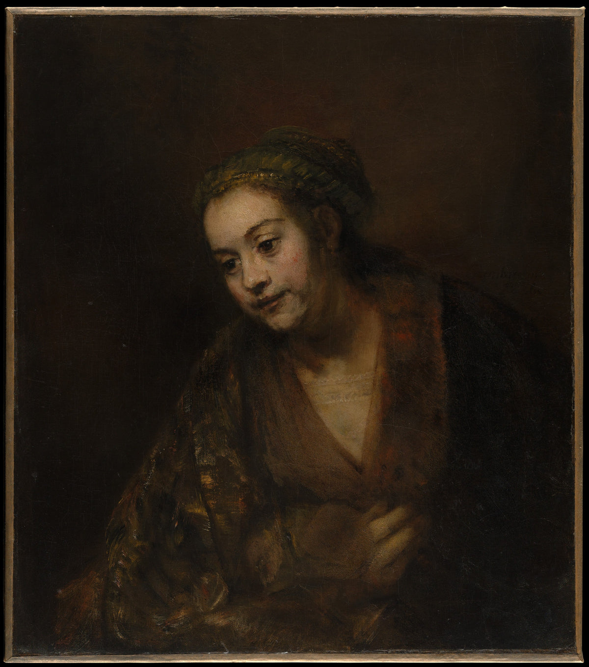 Hendrickje Stoffels 16261663 by Rembrandt (Rembrandt van Rijn) - Baroque canvas print