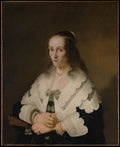 Portrait of a Woman by Ferdinand Bol - Oil Painting canvas print