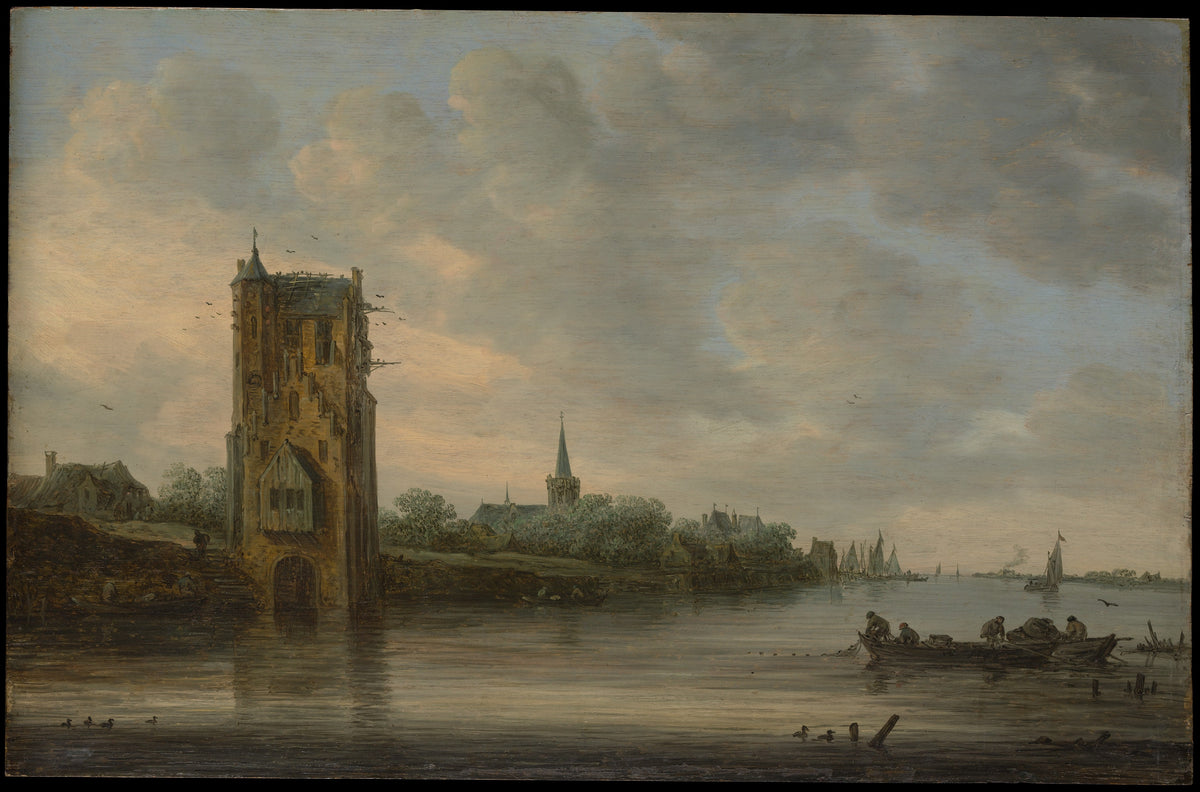 The Pelkus Gate near Utrecht by Jan van Goyen - Classic Art canvas print