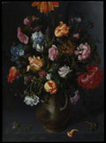 A Vase with Flowers by Jacob Vosmaer - Classic Art canvas print