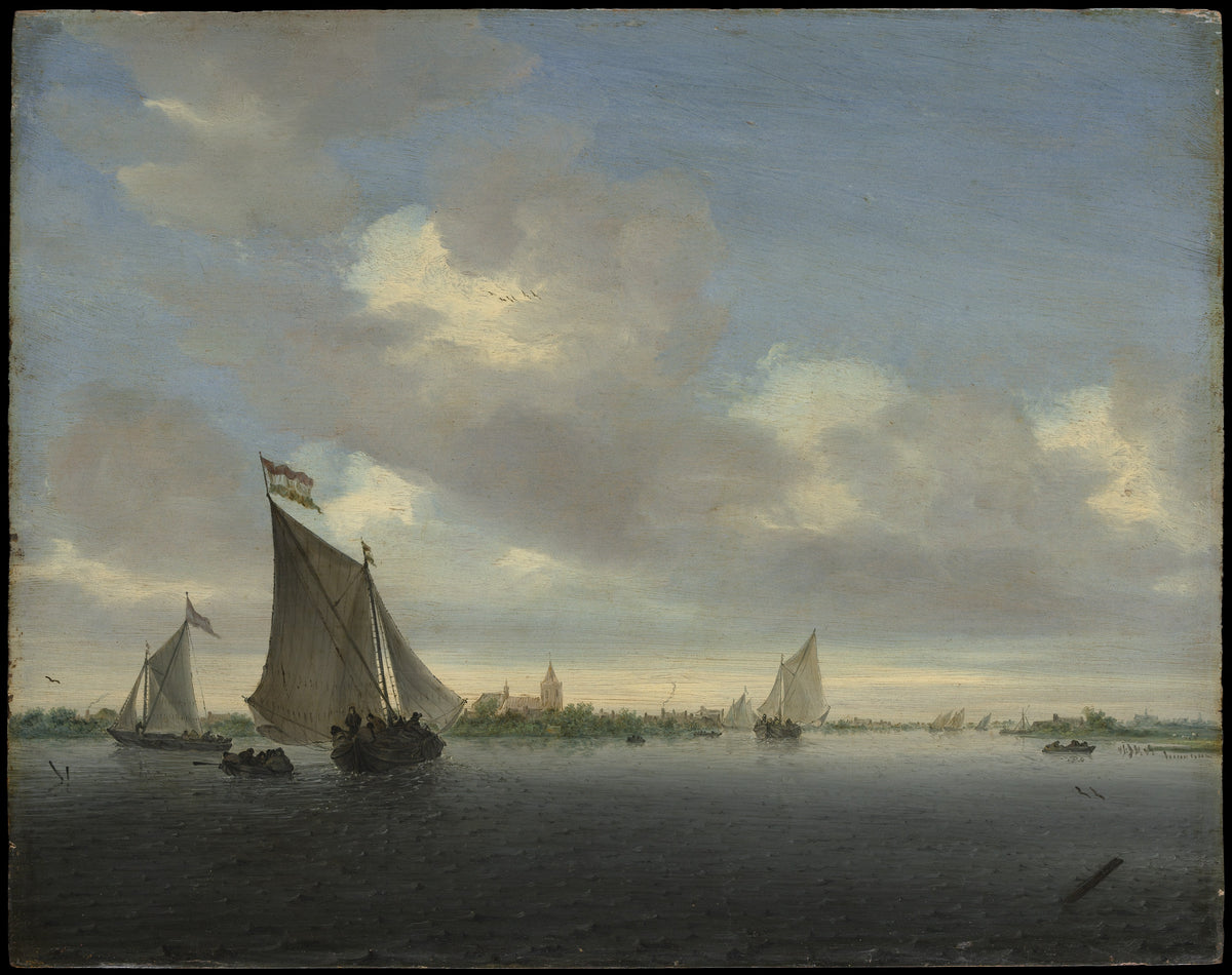 Marine by Salomon van Ruysdael - Classic Art canvas print
