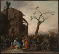 Peasants Dancing by Johannes Lingelbach - Oil Painting canvas print