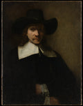 Portrait of a Man by Rembrandt (Rembrandt van Rijn) - Baroque canvas print