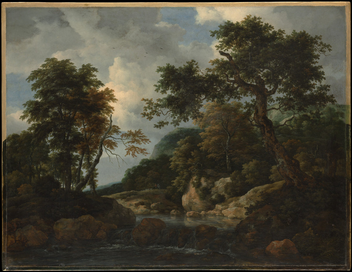 The Forest Stream by Jacob van Ruisdael - Oil Painting canvas print