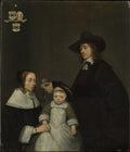 The Van Moerkerken Family by Gerard ter Borch the Younger - Classic Art canvas print