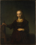 Portrait of a Woman by Rembrandt - Baroque canvas print
