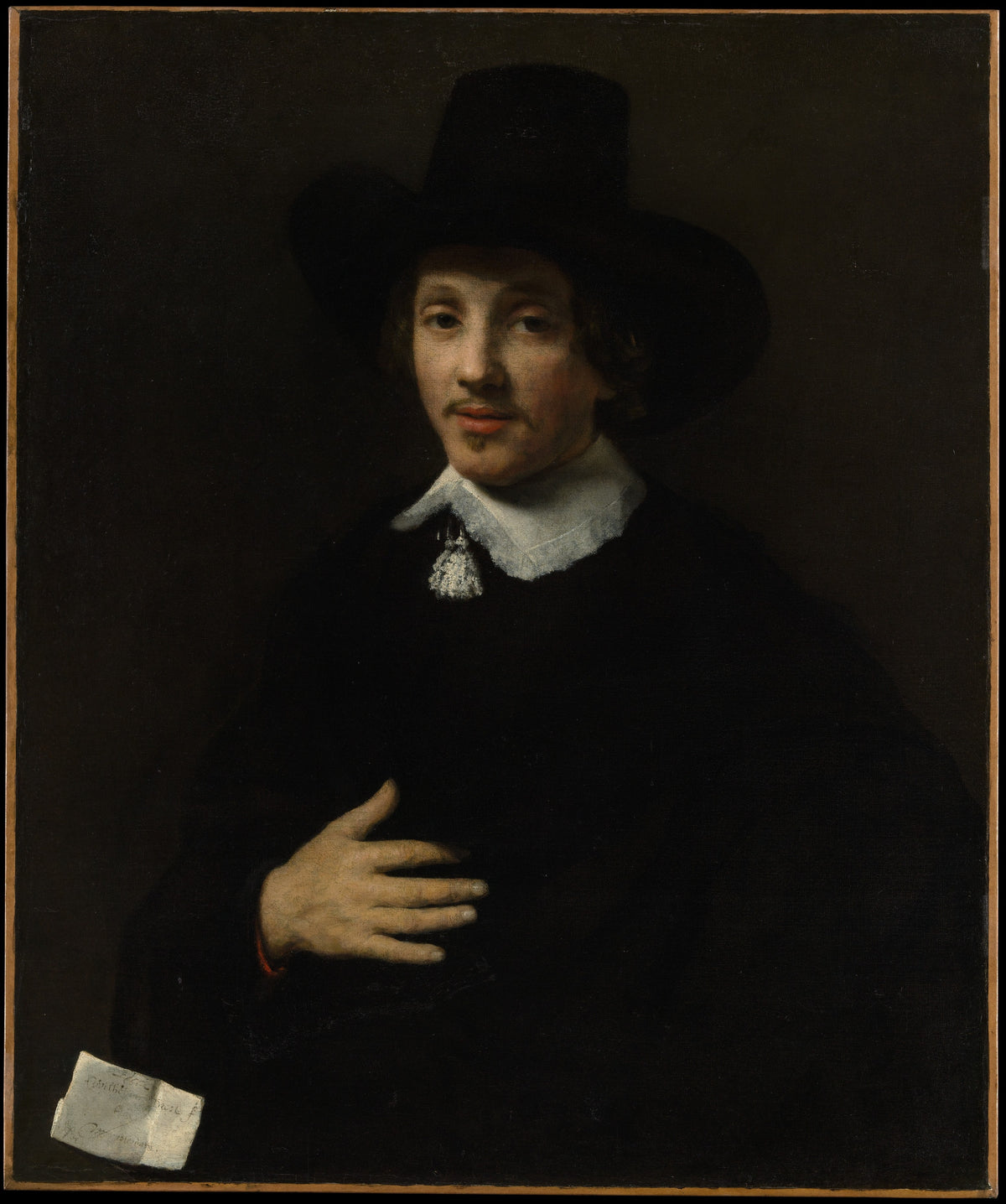Portrait of a Man Self-Portrait by Willem Drost - Oil Painting canvas print
