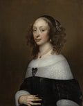Portrait of a Woman by Adriaen Hanneman - Oil Painting canvas print