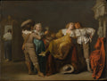 A Party of Merrymakers by Pieter Jansz. Quast - Classic Art canvas print