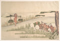 Spring in the Rice Fields by Katsushika Hokusai - Ukiyo-e canvas print