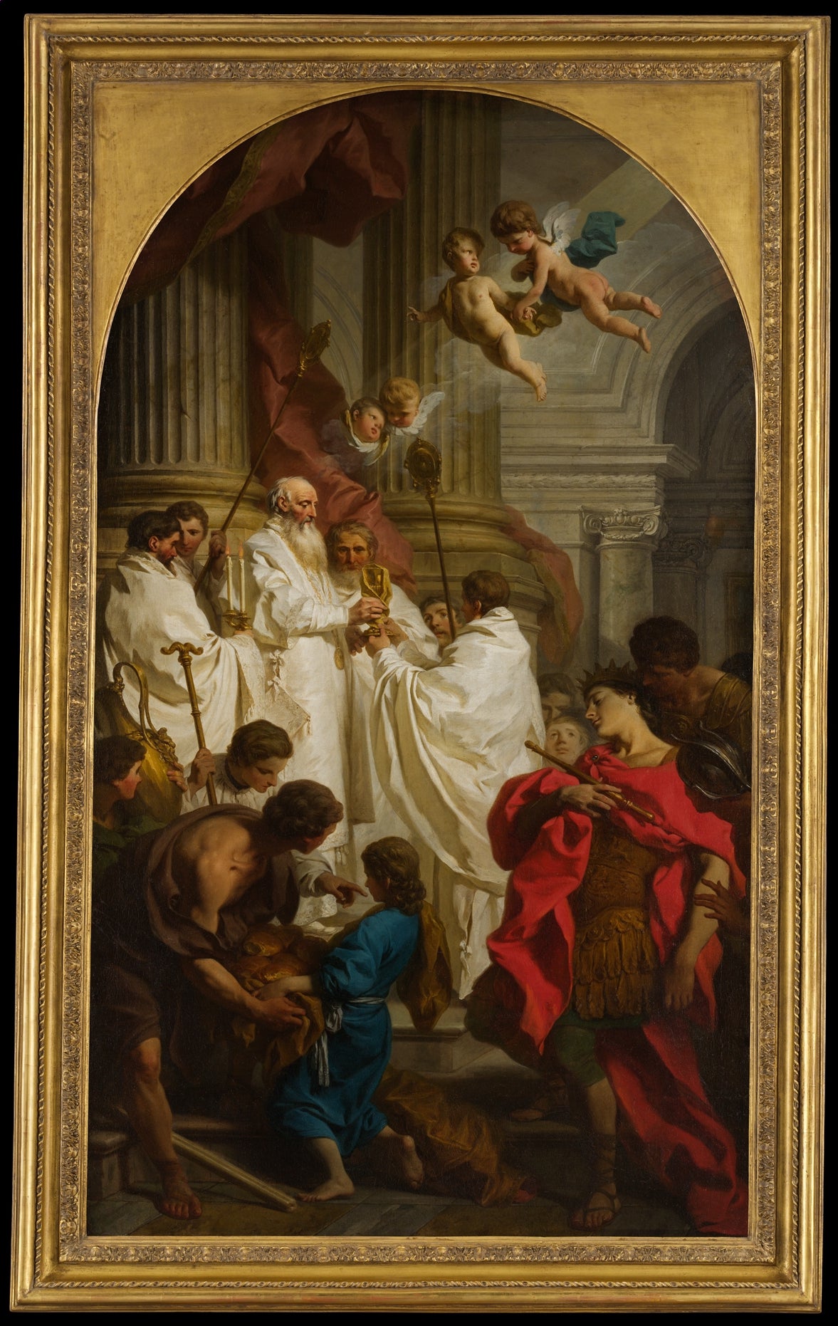 The Mass of Saint Basil by Pierre Hubert Subleyras - Oil Painting canvas print
