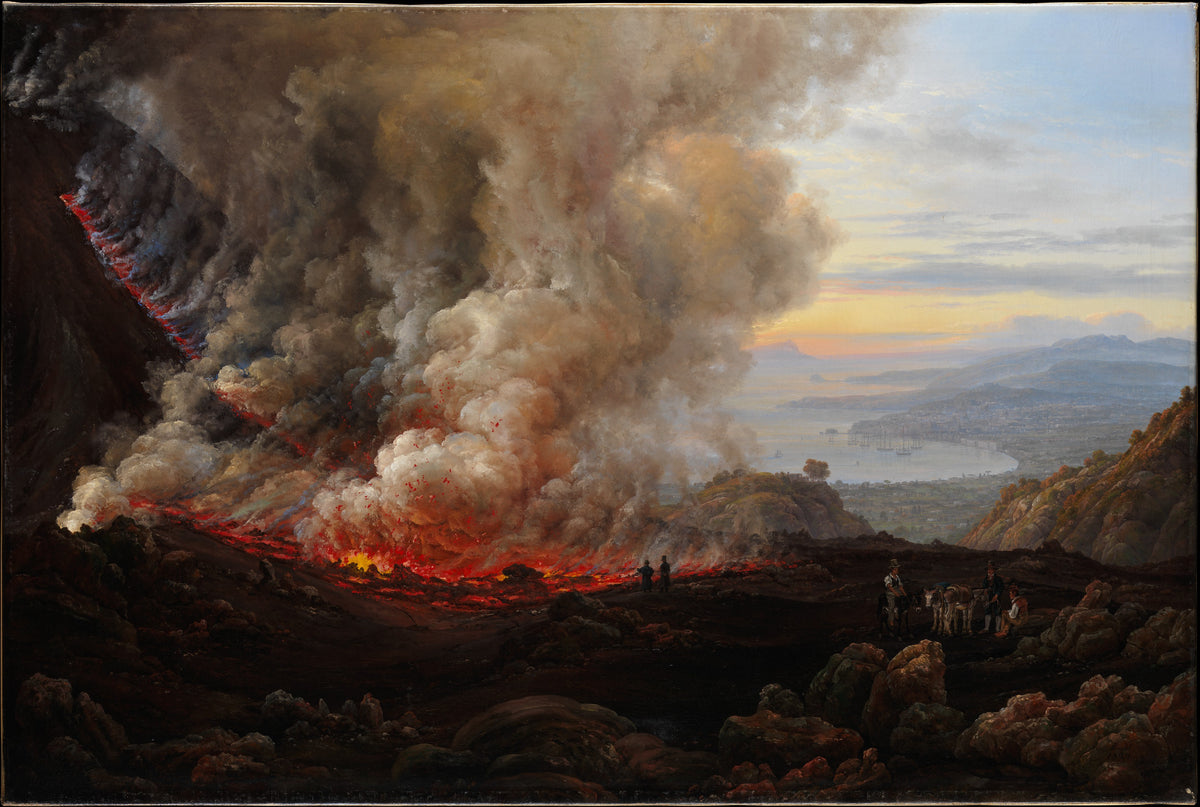 An Eruption of Vesuvius by Johan Christian Dahl - Oil Painting canvas print