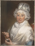 Mrs. Robert Shurlock Sr. Ann Manwaring by John Russell - Pastel canvas print