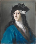 Gustavus Hamilton 17101746, Second Viscount Boyne, in Masquerade Costume by Rosalba Carriera - Pastel canvas print