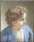 Study of a Boy in a Blue Jacket by Benedetto Luti - Pastel canvas print