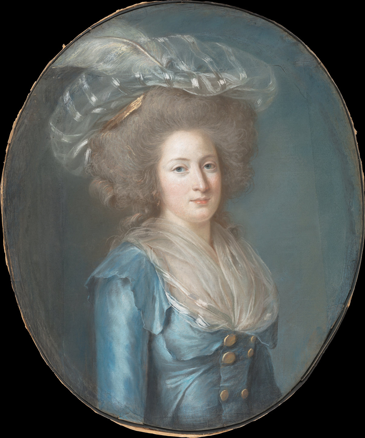 Madame Elisabeth de France 17641794 by Adélaïde Labille-Guiard - Pastel canvas print