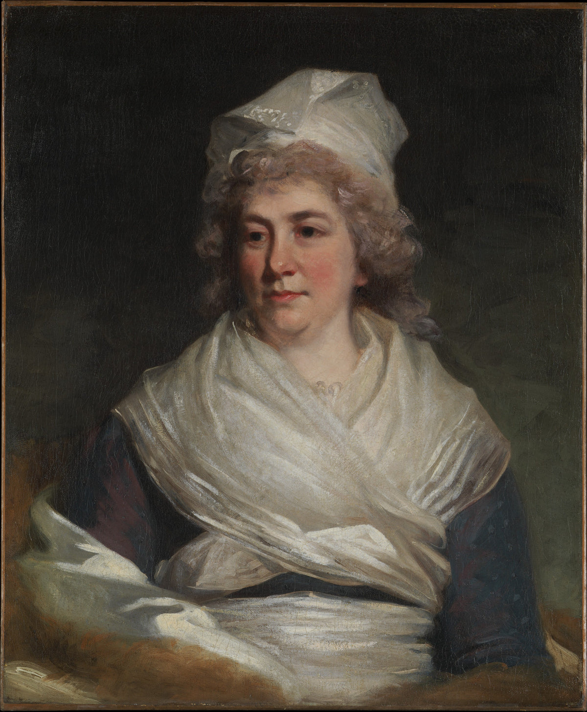 Mrs. Richard Bache Sarah Franklin, 17431808 by John Hoppner - Oil Painting canvas print