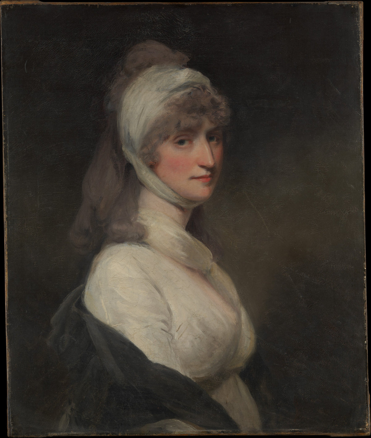 Mrs. Thomas Pechell Charlotte Clavering, died 1841 by John Hoppner - Oil Painting canvas print