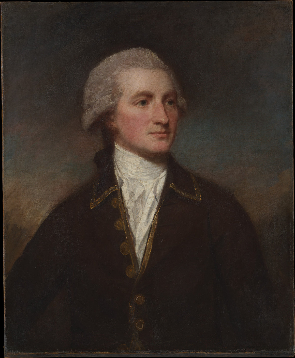 Portrait of a Man by George Romney - Oil Painting canvas print