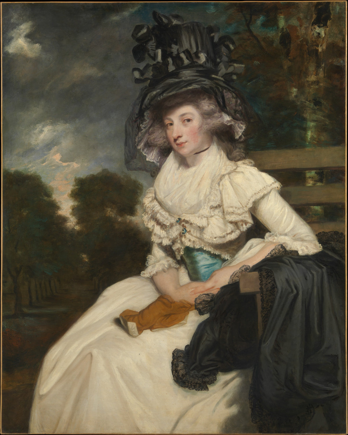 Mrs. Lewis Thomas Watson Mary Elizabeth Milles, 17671818 by Sir Joshua Reynolds - Oil Painting canvas print