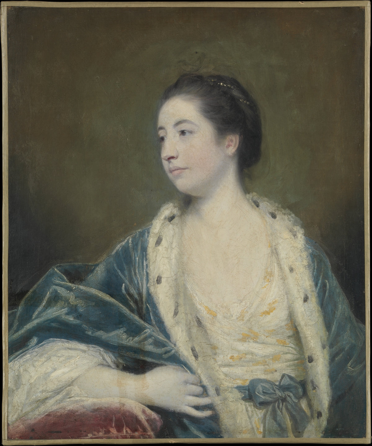 Portrait of a Woman by Sir Joshua Reynolds - Oil Painting canvas print