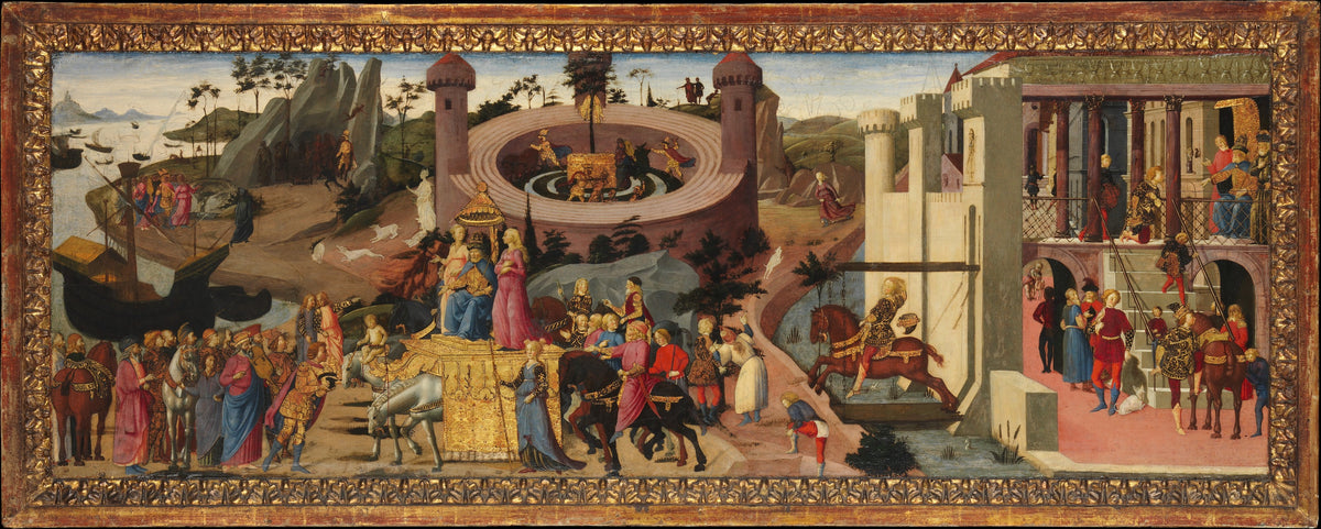 Scenes from the Story of the Argonauts by Biagio d'Antonio - Tempera canvas print