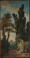 The Swing by Hubert Robert - Oil Painting canvas print