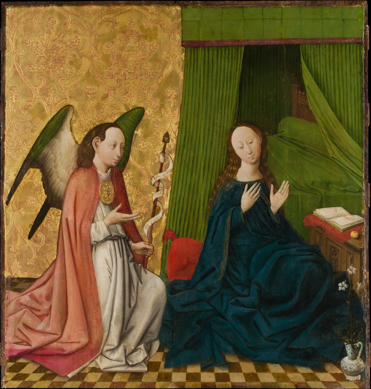 The Annunciation by South Netherlandish Painter - Classic Art canvas print