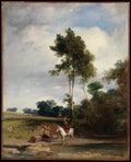 Roadside Halt by Richard Parkes Bonington - Oil Painting canvas print