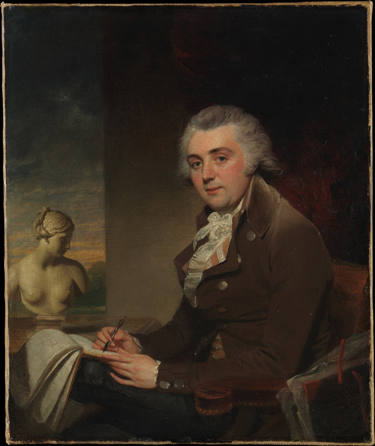 Edward Miles 17521828 by Sir William Beechey - Oil Painting canvas print
