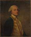 Admiral Sir Chaloner Ogle 17261816 by George Romney - Oil Painting canvas print