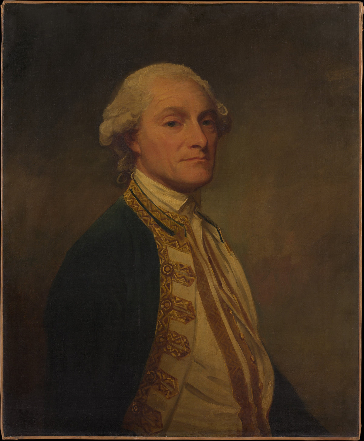 Admiral Sir Chaloner Ogle 17261816 by George Romney - Oil Painting canvas print