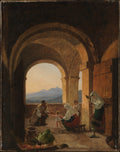 First Steps by Franz Ludwig Catel - Oil Painting canvas print