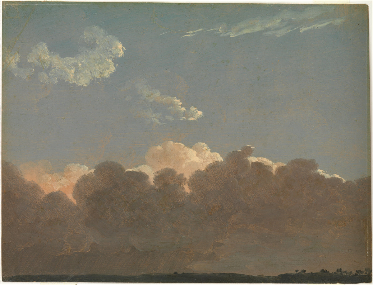 Cloud Study Distant Storm by Simon Denis - Classic Art canvas print