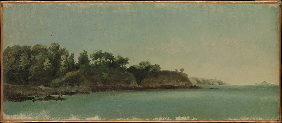The Banks of the Rance, Brittany by Pierre Henri de Valenciennes - Classic Art canvas print