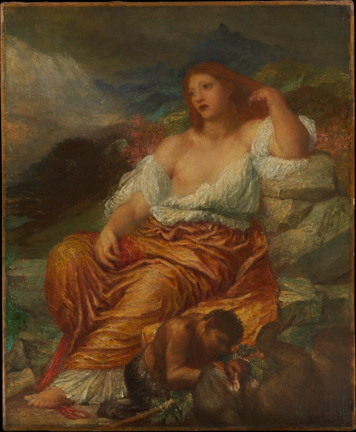 Ariadne by George Frederic Watts - Oil Painting canvas print