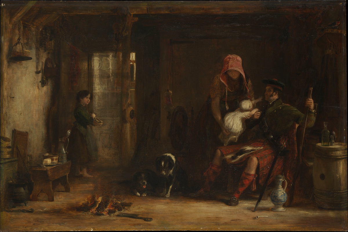 The Highland Family by Sir David Wilkie - Classic Art canvas print