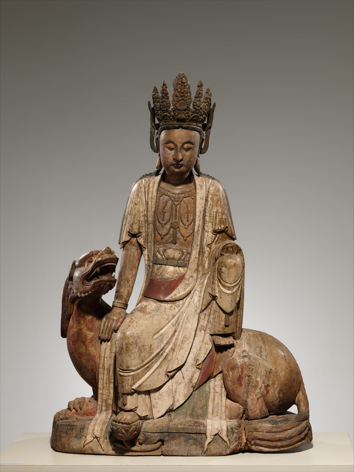 Bodhisattva Avalokiteshvara of the Lion's Roar, or Simhanada Avalokiteshvara Shi Hou Guanyin by  - Ukiyo-e canvas print