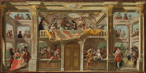 A Masked Ball in Bohemia by Andreas Altomonte - Oil Painting canvas print
