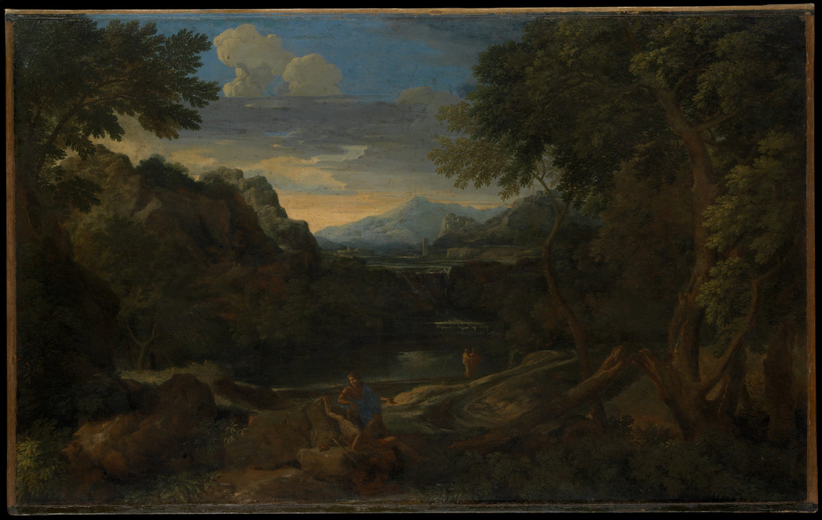 Imaginary Landscape by Gaspard Dughet - Oil Painting canvas print