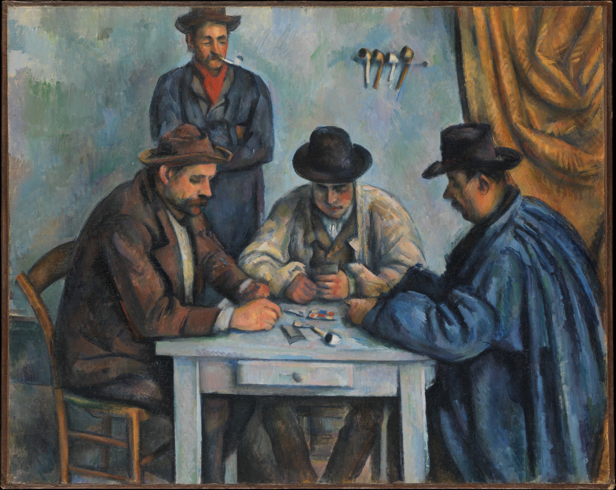 The Card Players by Paul Cézanne - Oil Painting canvas print